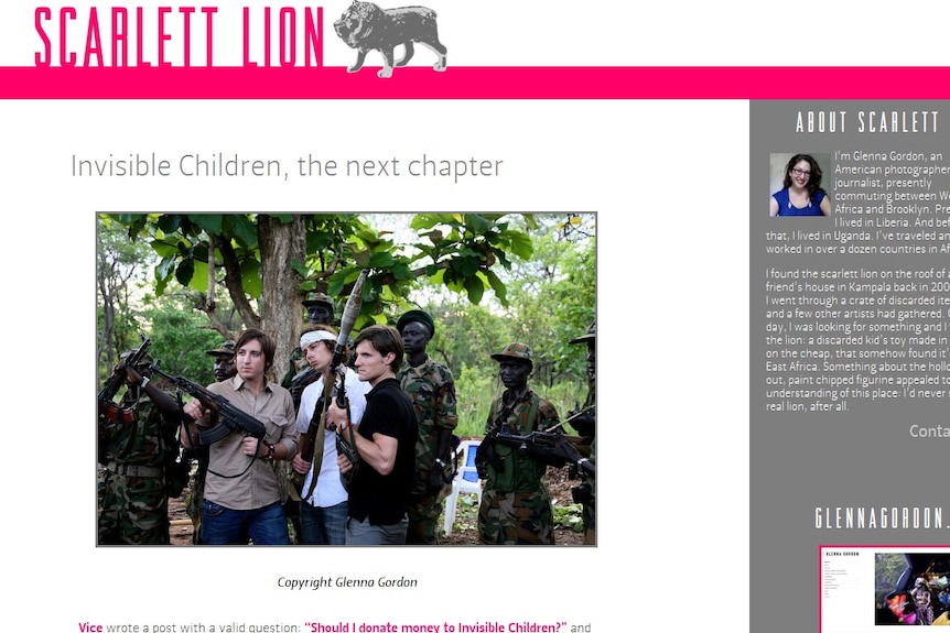 Glenna Gordon's Scarlett Lion blog.