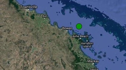 The earthquake hit off the coast of Bowen.