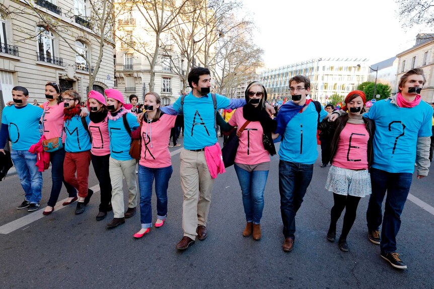 Protest against same-sex marriage bill