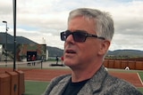 MONA owner David Walsh on the roof of the museum.