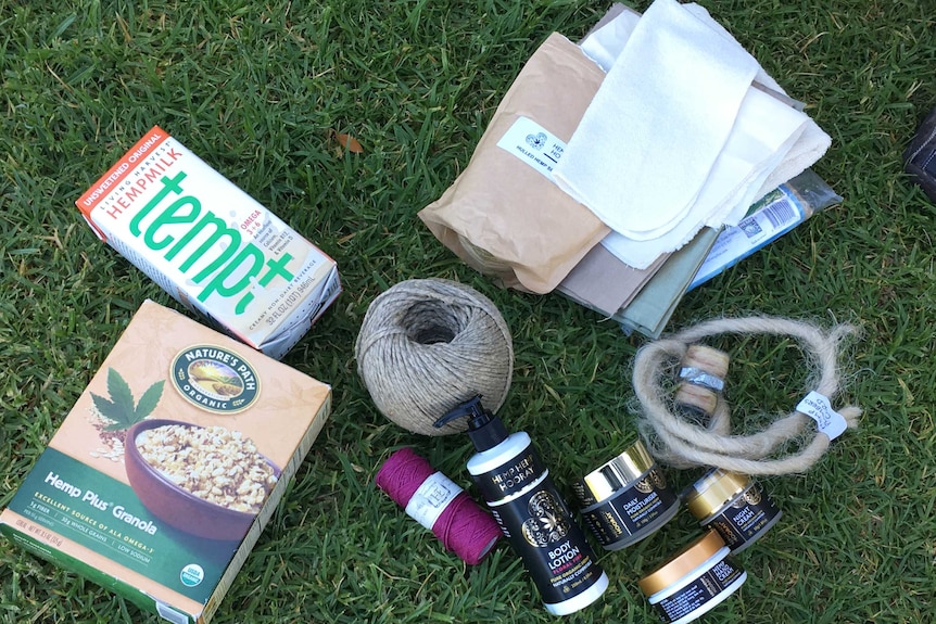 Various hemp products.