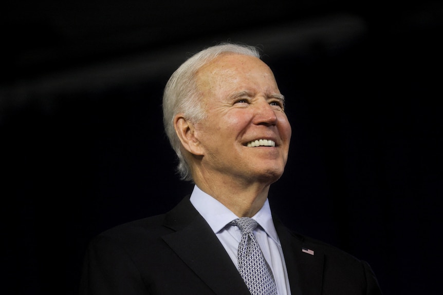 Joe Biden smiling 