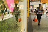 Woman walks in Brisbane's queen st mall