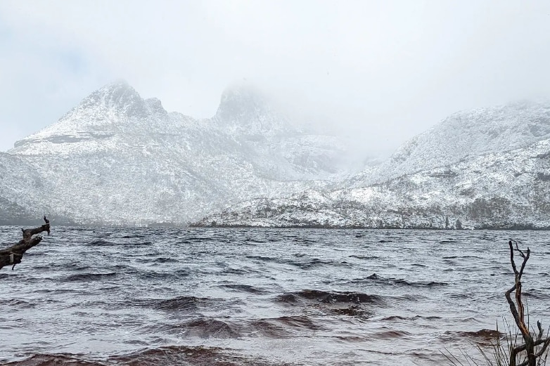 a snow covered mountain