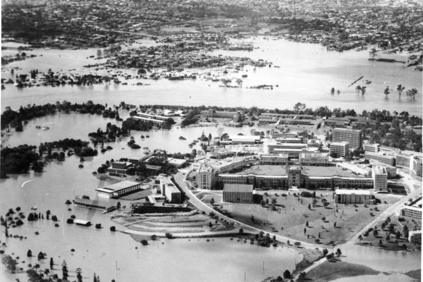 UQ during Brisbane's 1974 floods