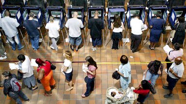 Record turnout: Some polling stations will open longer than expected.