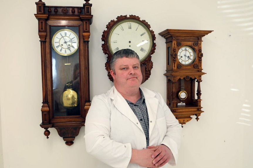 Tasmanian clock and watchmaker Glen Nutting