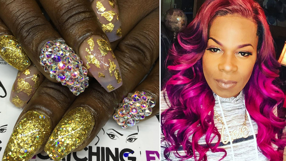 Hip hop artist Big Freedia's long, manicured fingernails.