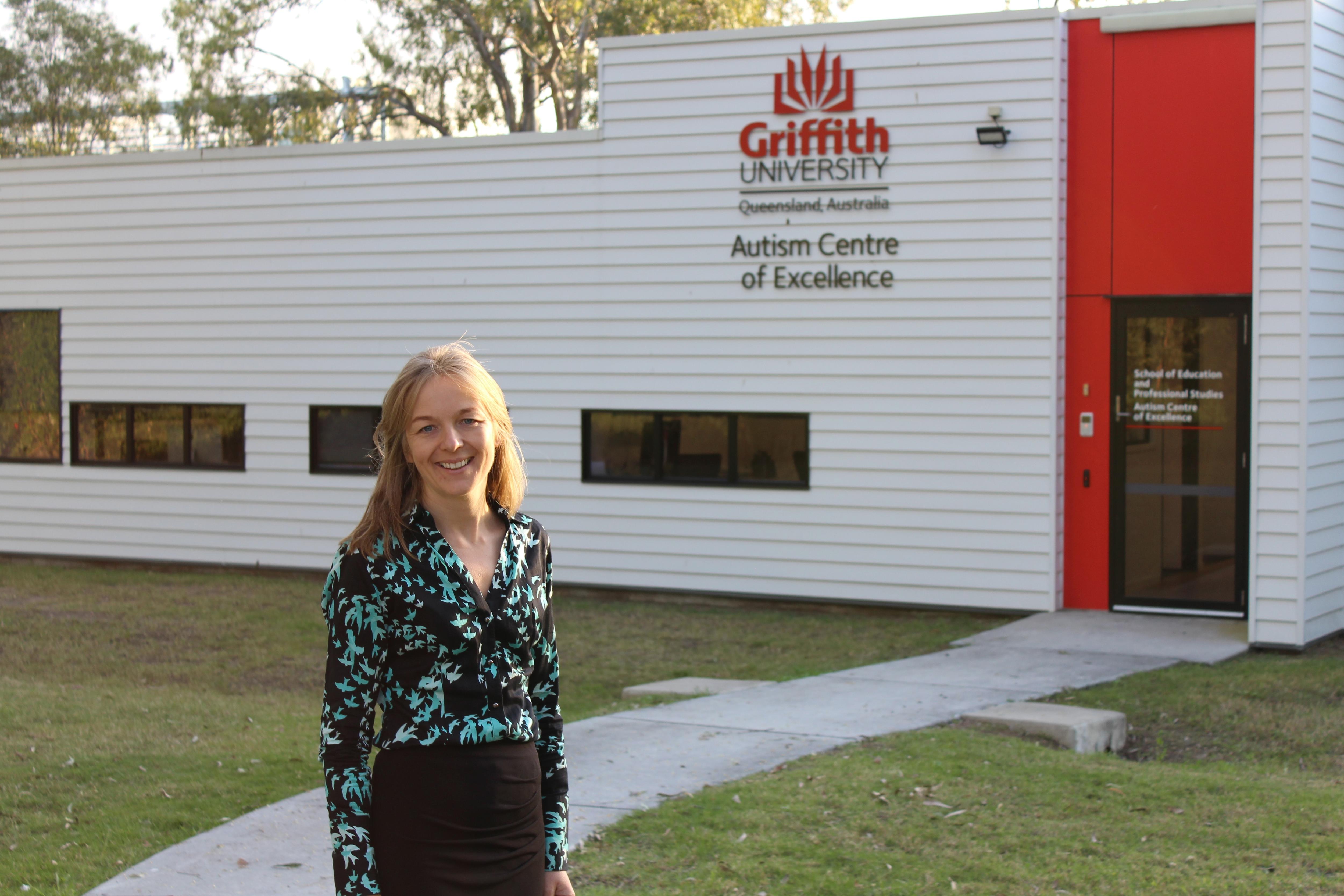 Griffith University Associate Professor Dawn Adams stands outside