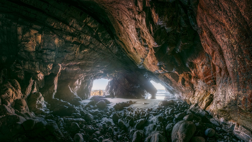 picture of a beach cave
