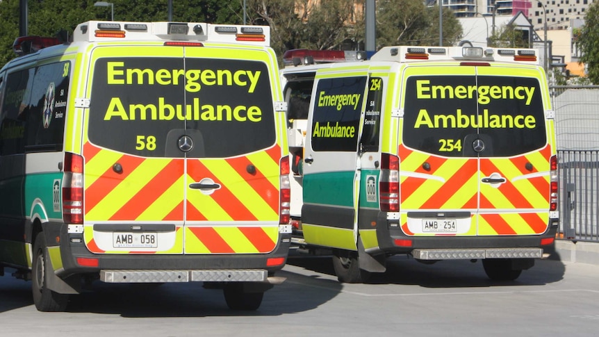 Ambulances at the Royal Adelaide Hospital