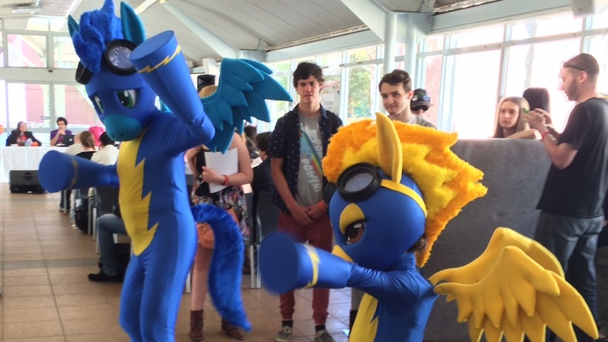 Fans dress up as My Little Pony characters