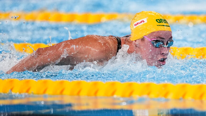 Brianna Throssell swims butterfly