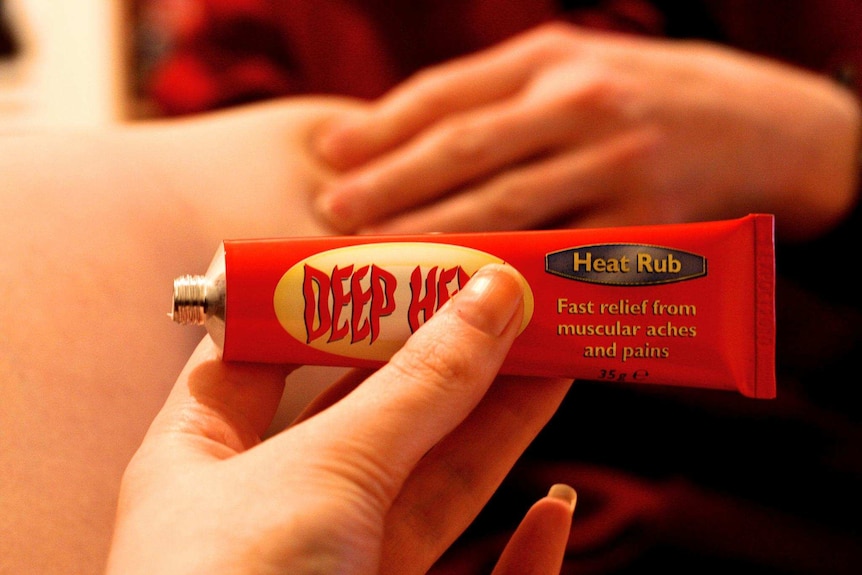A tube of deep heat.