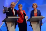 Boris Johnson, Gisela Stuart and Andrea Leadsom take part in The Great Debate on the EU Referendum