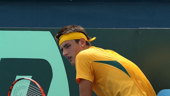 Tomic gathers his thoughts