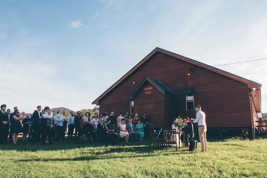 A wedding officiated by celebrant Paul Voge