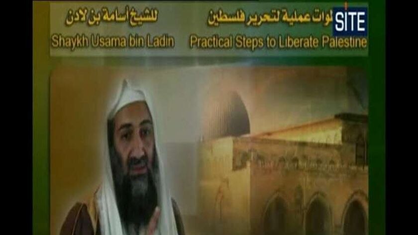 Bin Laden described Israel's offensive in Gaza and its attacks on the Palestinian territory as a "holocaust".