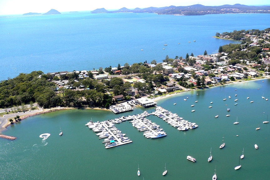 Soldiers Point Marina in Port Stephens.