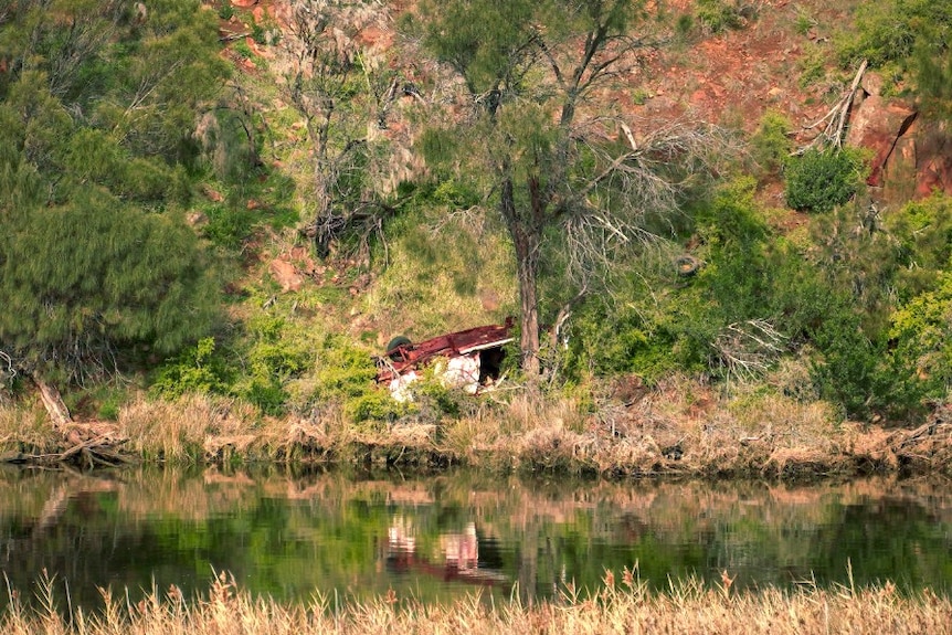 Abandoned car in bush near Hobart