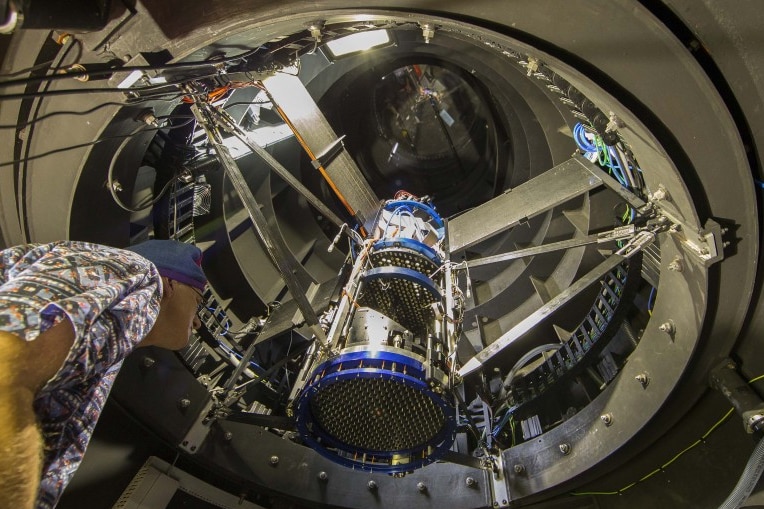 Inside the UK Schmidt telescope