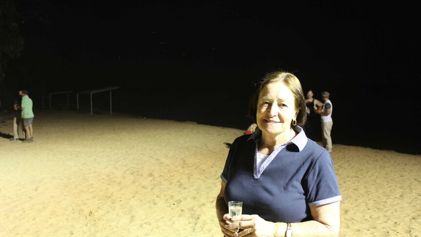 A photo of Shire of Narembeen president Rhonda Cole at the pre harvest sundowner event in Narembeen