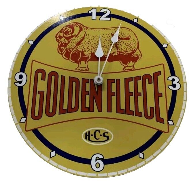 Blue and yellow Golden fleece clock