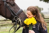 Sharon Jarvis with her horse Ceasy
