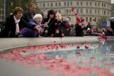 People fell silent for two minutes to remember those who fought and gave their lives in the 1914-1918 conflict.