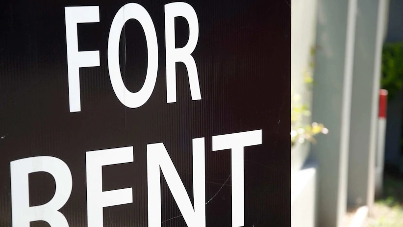 a For Rent sign