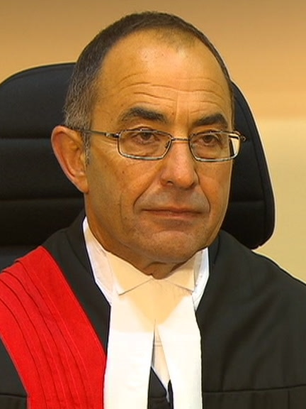 South Australia's Chief Justice Chris Kourakis pictured in legal attire