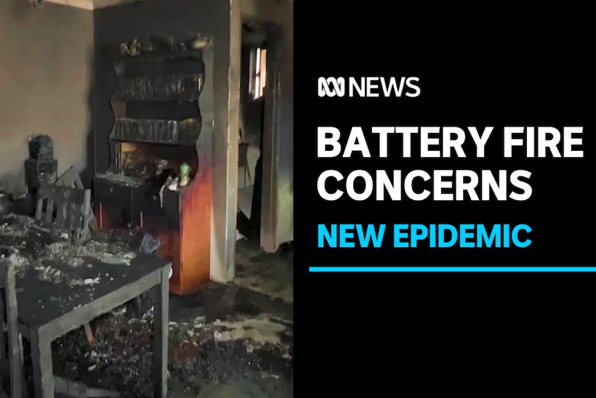 Battery Fire Concerns, New Epidemic: A burnt out dining room.