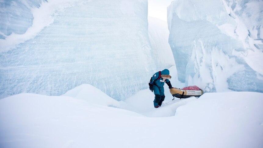 Dr Adrian McCallum in the Arctic