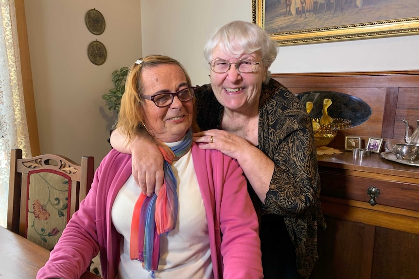 78-year-old Latrobe woman Francene Jacques with Pauline.