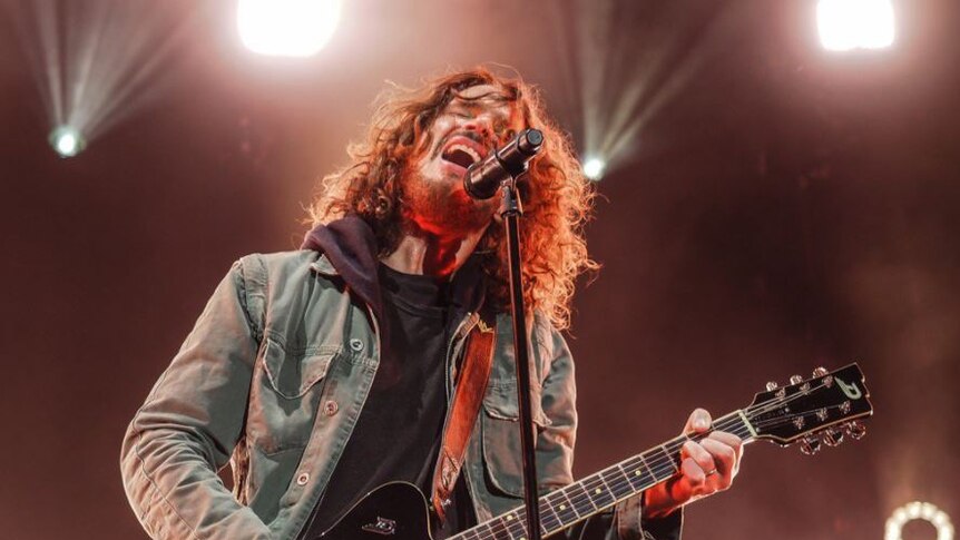 Chris Cornell pictured performing on May 8, 2017 in Memphis with Soundgarden.