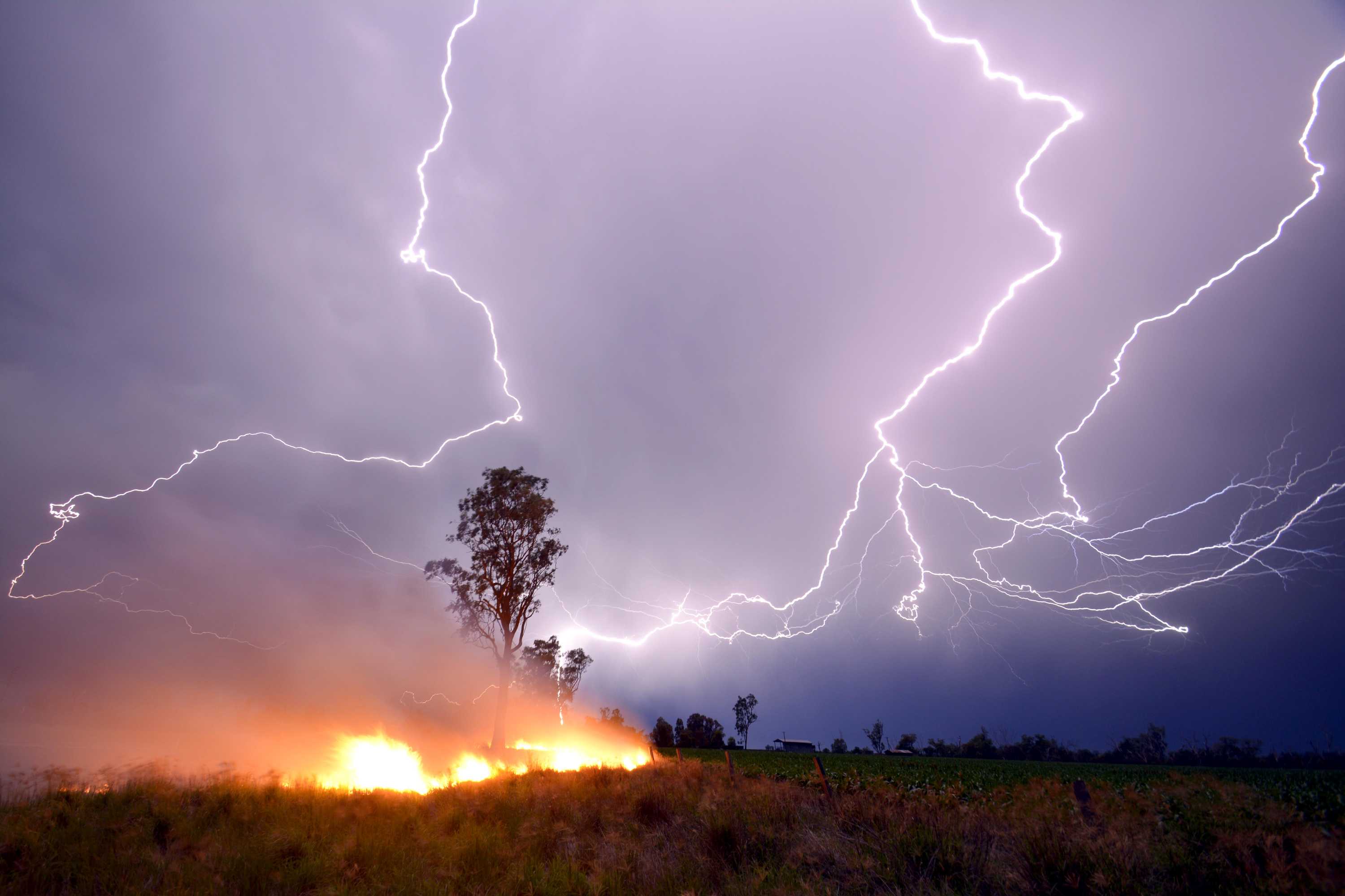 Lightning Strikes Cause Fire Outbreaks - ABC News