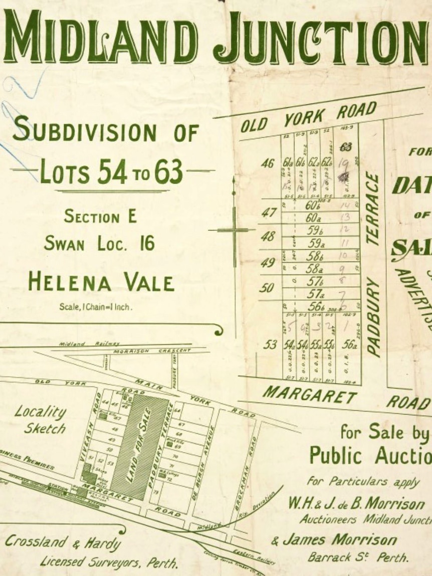An ad for housing lots in Midland Junction in 1903