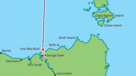 The Basslink interconnector links Tasmania to the national grid via Victoria.