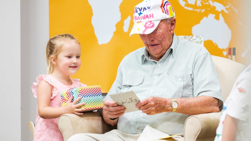 Hannah was paired with Bevan on the ABC's new documentary series Old People's Home for 4 Year Olds.