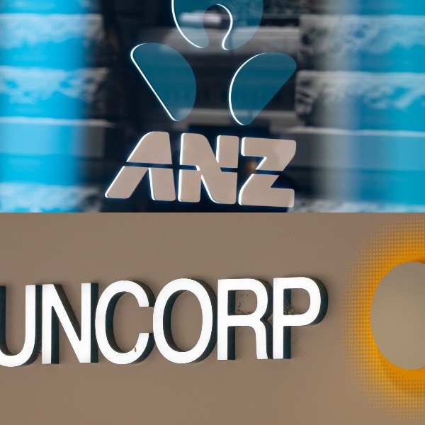 ANZ and Suncorp logos composite image