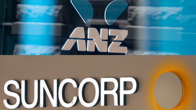 ANZ and Suncorp logos composite image