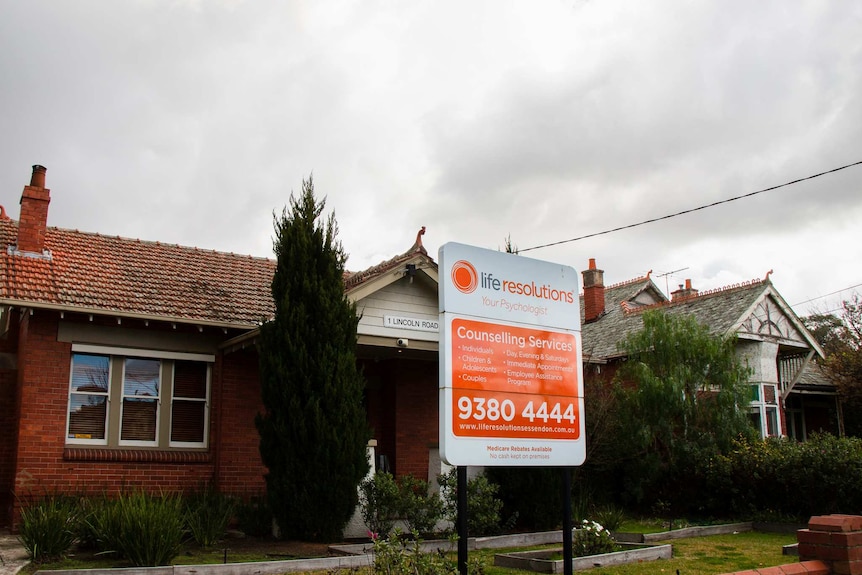 Life Resolutions' head office, a house on a quiet street in Essendon, Victoria.
