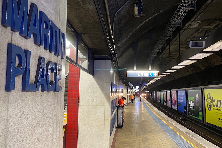 An empty train platform