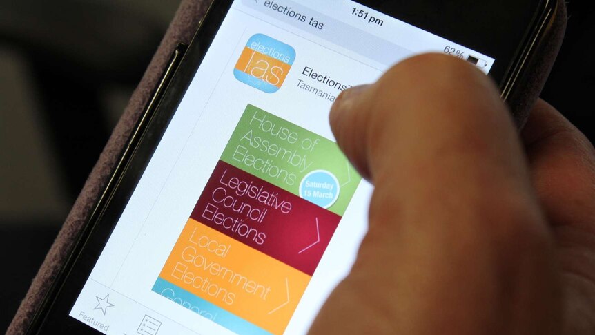 Tasmanian Electoral Commission smartphone app for 2014 election.