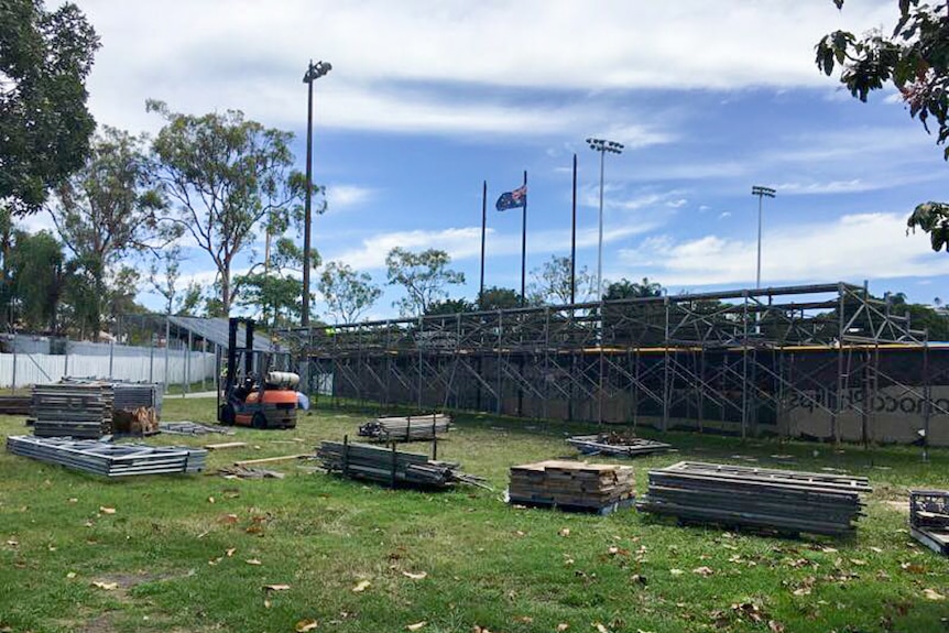 Extra grandstands have been built to accommodate the crowds expected over the weekend.