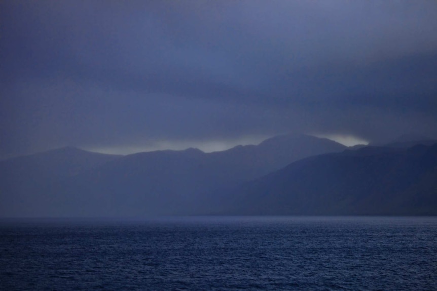 Storm on the Tasmanian coast