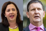Composite image of Queensland Premier Annastacia Palaszczuk and Opposition Leader Lawrence Springborg
