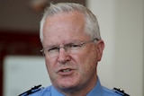 A close up of police commissioner chris dawson.