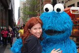 Anna Chapman with Cookie Monster