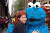 Anna Chapman with Cookie Monster